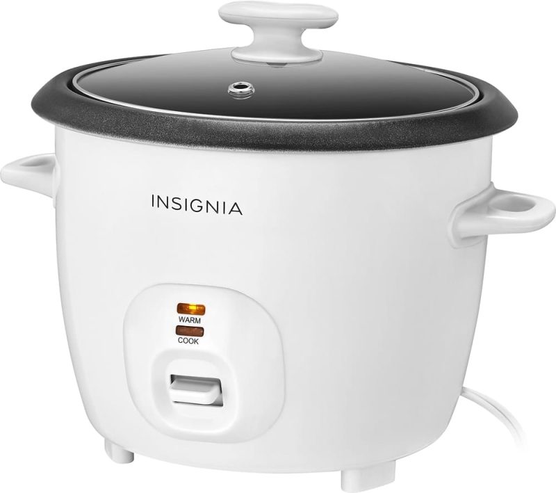 Insignia™ - 2.6-Quart Rice Cooker - White