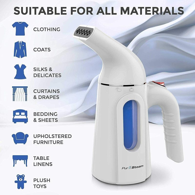 PurSteam Handheld Steamer for Clothes - Portable Garment Wrinkle Remover