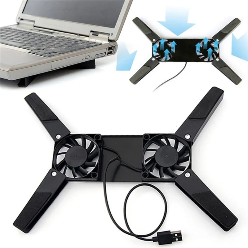 Cooling Fan for notebook and laptop. USB rack holder