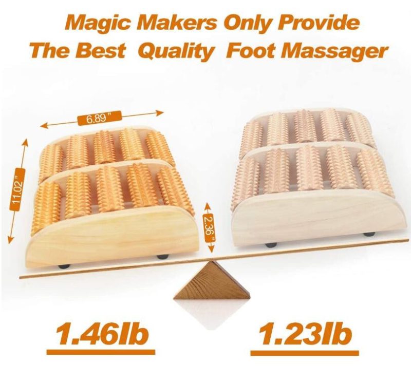 Houten Voetroller – Bestseller voor Ontspanning, Massage & Voetverzorging