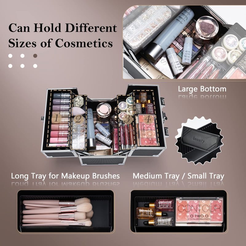 Aluminium Make-up Koffer – Grote Reis- & Opbergcase
